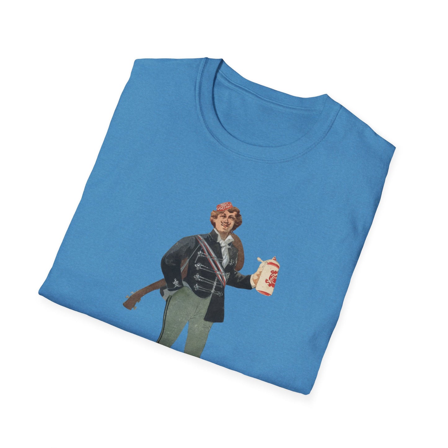 Raise Your Spirits With Our Retro Military Stein Graphic Tee - Unisex Fun Awaits!