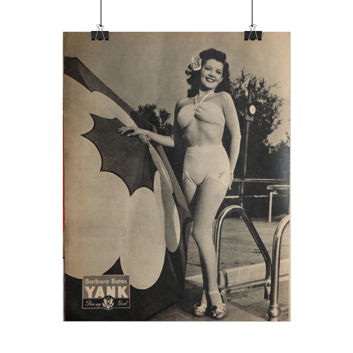 Pin Up Girl Barbara Bates Rolled Poster