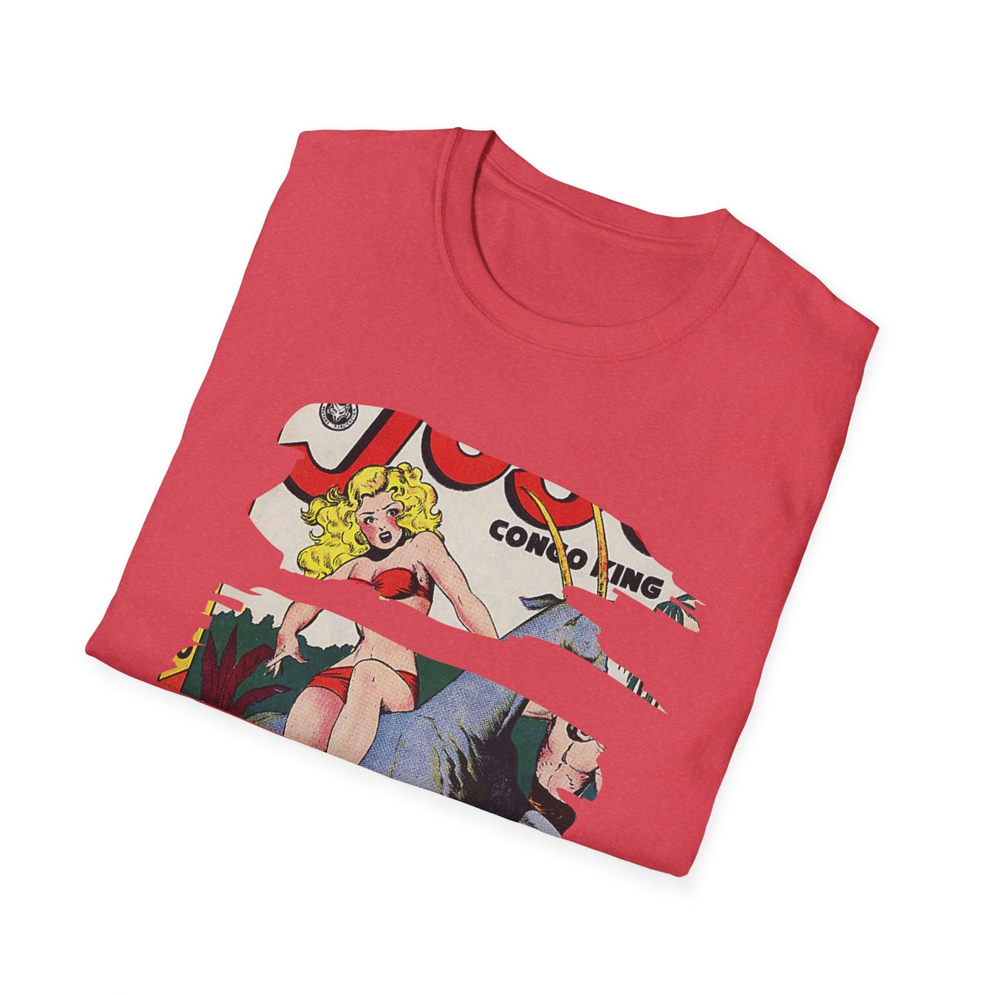 Vintage Comic Art Unisex Softstyle Tee