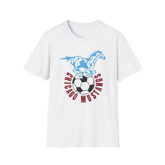 Chicago Mustangs Unisex Softstyle T-Shirt - Old School Male 