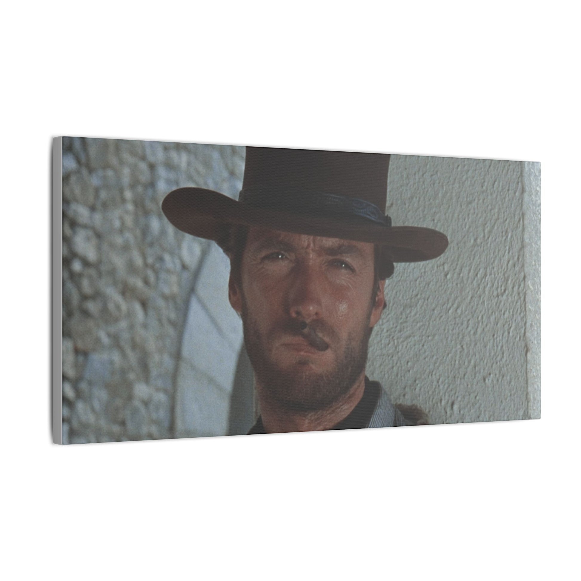 Clint Eastwood as the Man With No Name On Canvas - Old School Male 