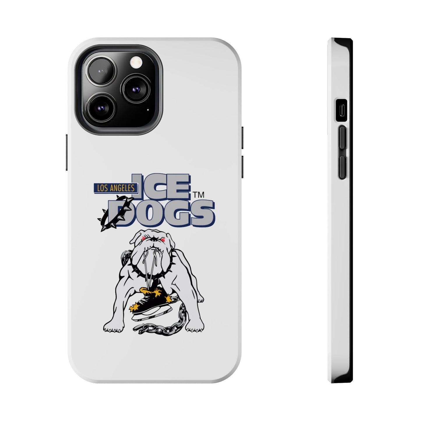 Vintage Los Angeles Ice Dogs Hockey Team Logo Durable Phone Cases - Old School Male 