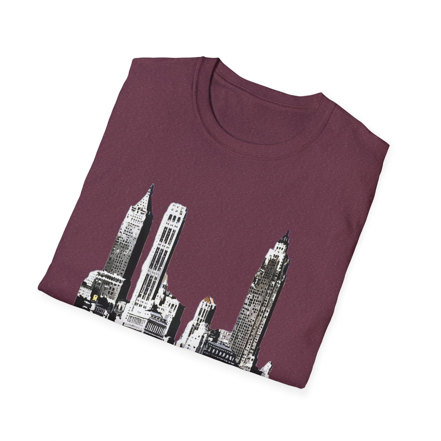 Retro New York City Skyline Softstyle Tee