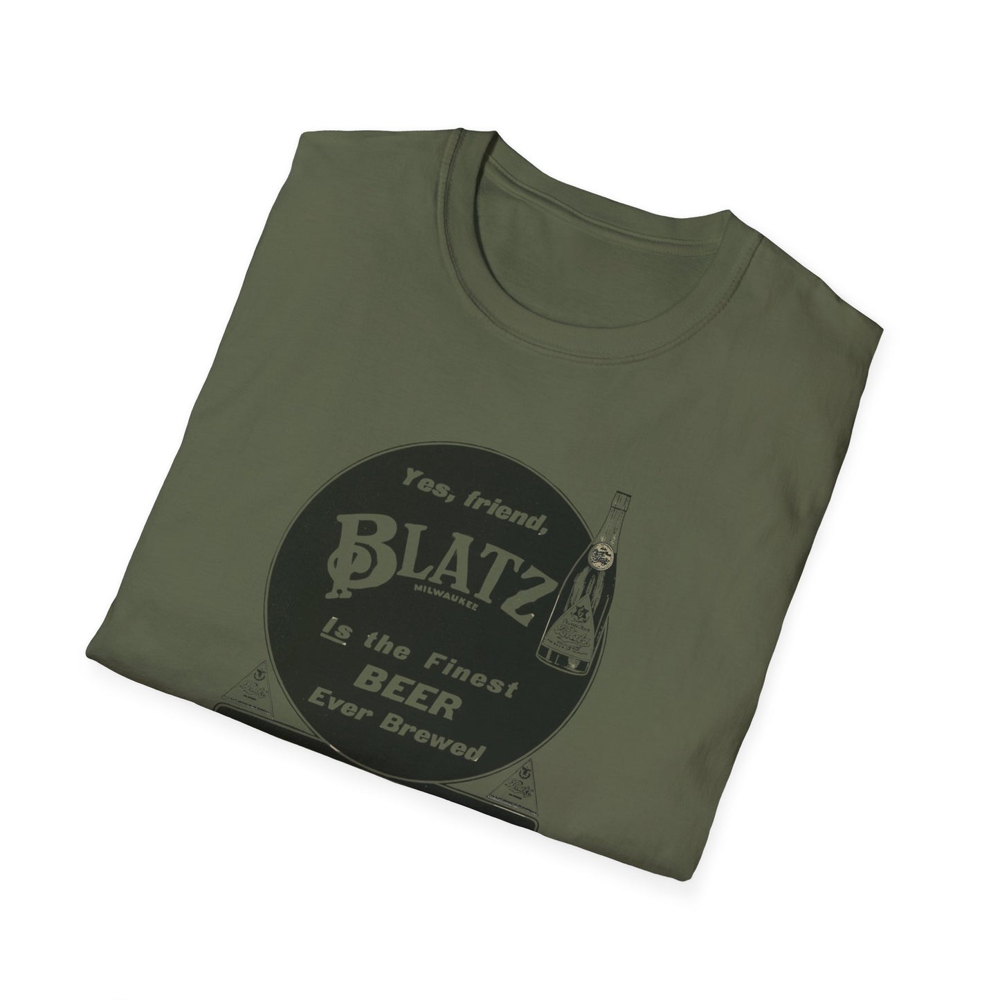 Vintage Blatz Brewing T-Shirt | 100% Cotton Retro Tee for Beer Lovers & Collectors