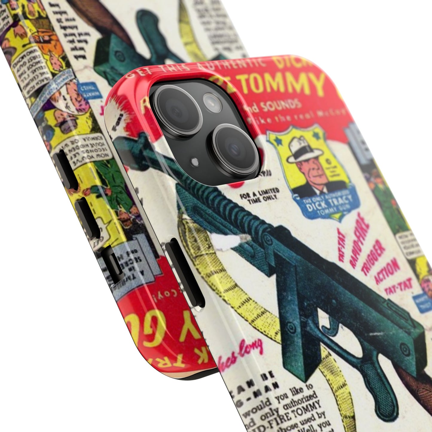 Dick Tracy Tommy Gun Vintage-Inspired Tough Phone Cases