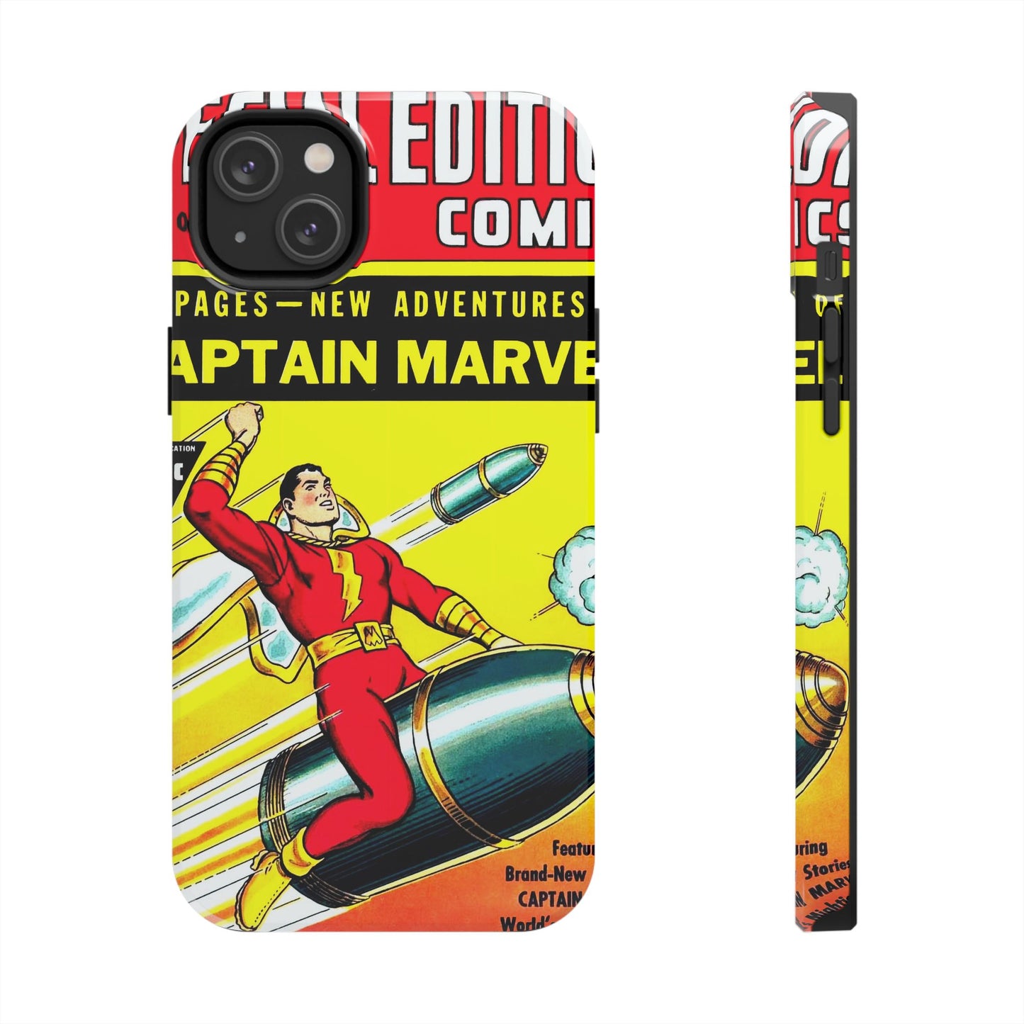 Vintage Captain Marvel Comic Tough Phone Cases - Old School Male 