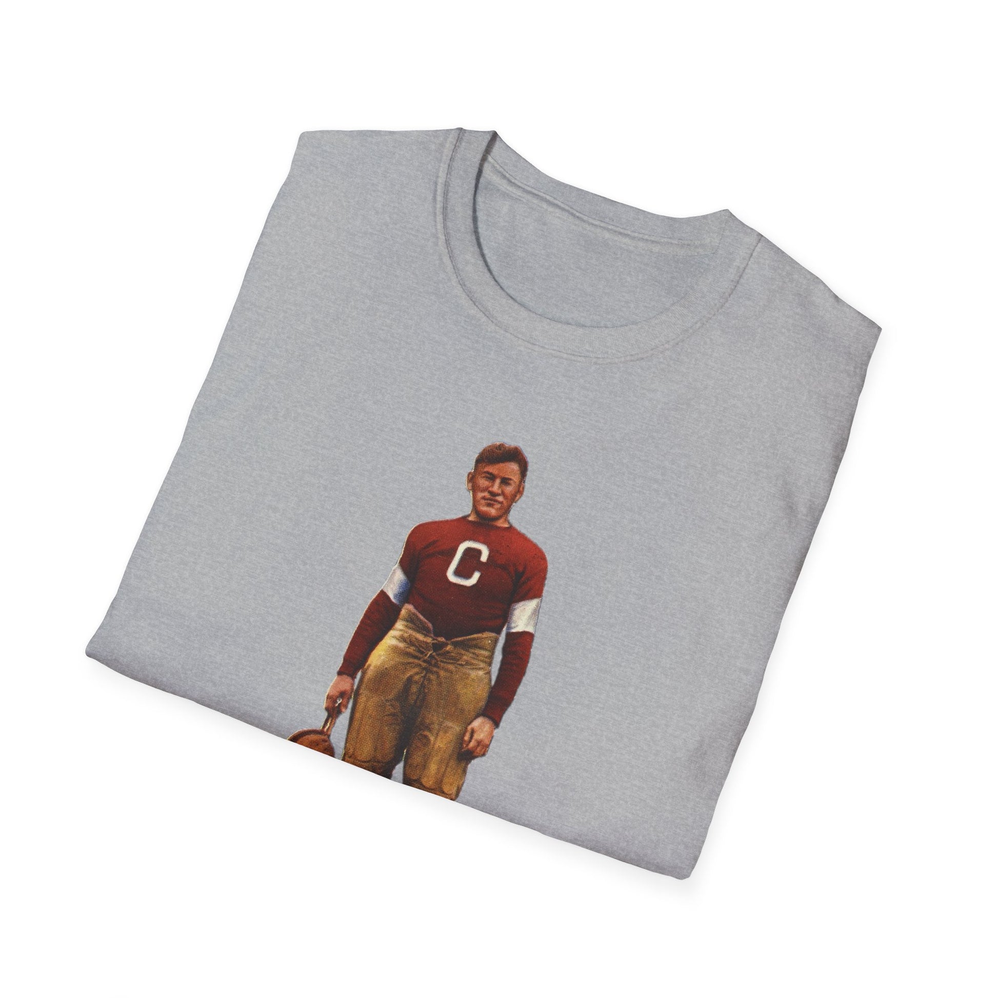 Vintage Jim Thorpe Football Legend Unisex Softstyle Tee - Old School Male 