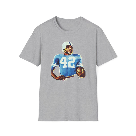 Lenny Moore Unisex Soft Cotton Tee for Football Fans - Old School Male 