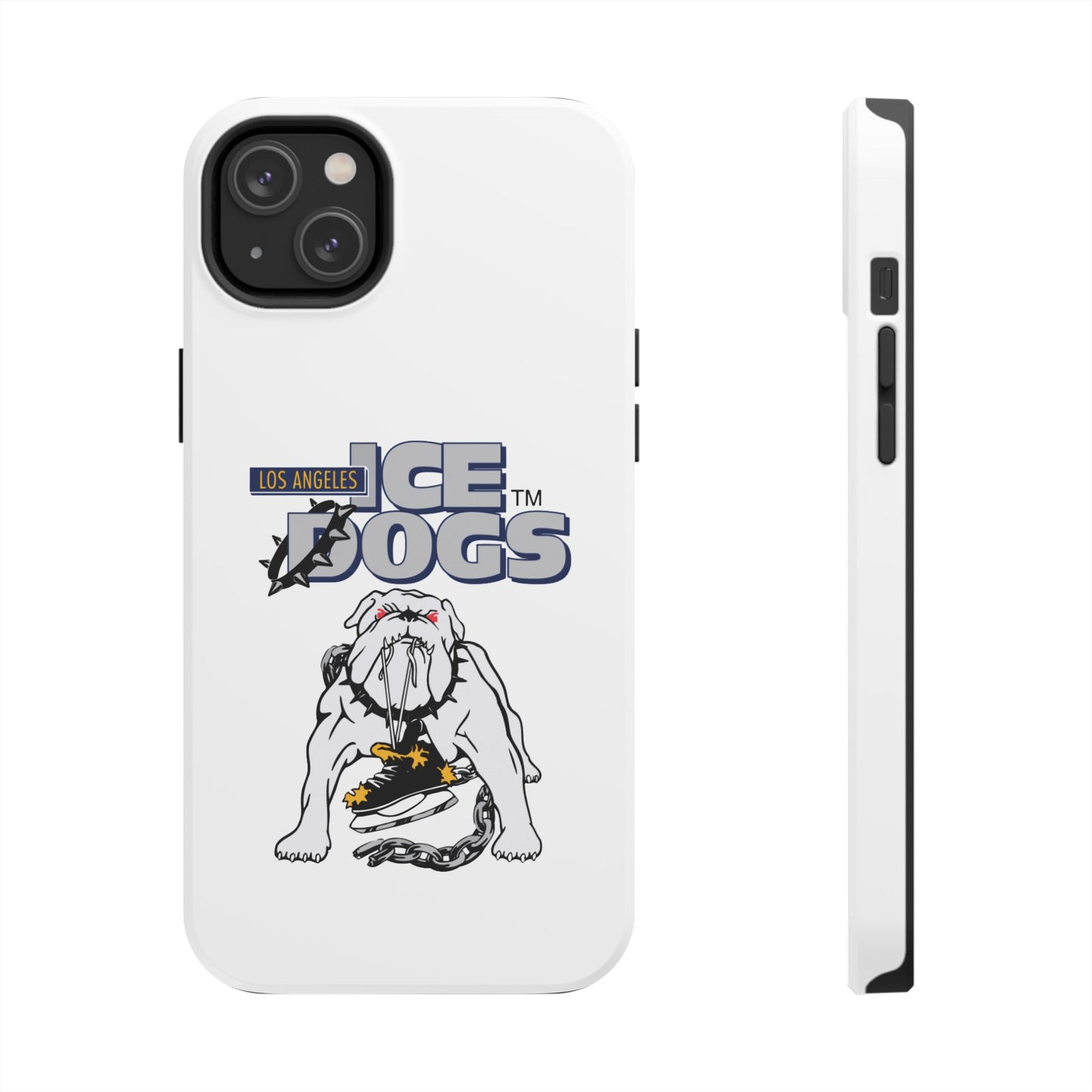 Vintage Los Angeles Ice Dogs Hockey Team Logo Durable Phone Cases - Old School Male 