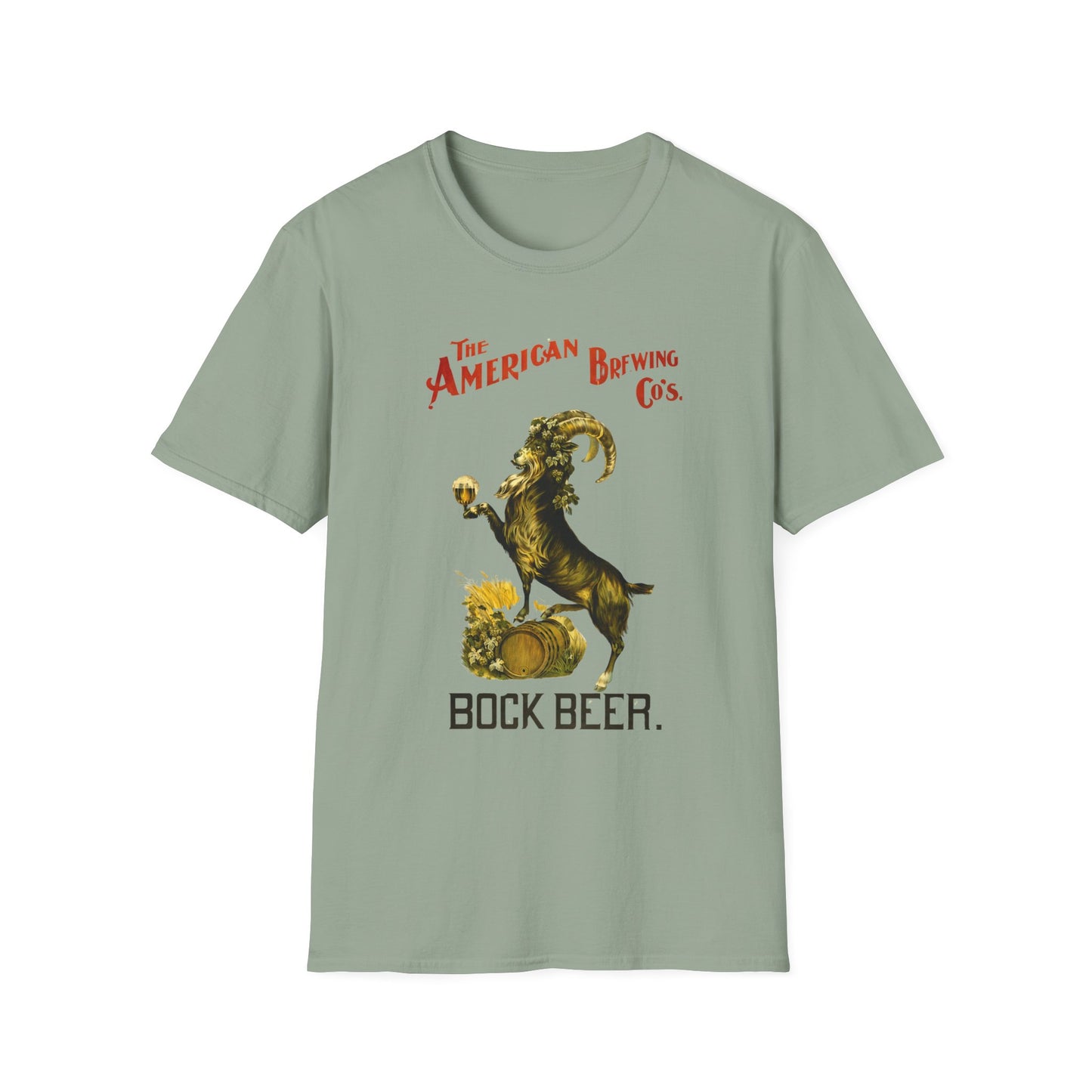 Bock Beer T-Shirt for Goat Lovers - Softstyle Unisex Tee, Comfortable 100% Cotton