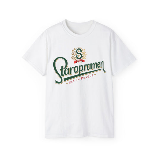 Staropramen Beer Unisex Ultra Cotton Tee - Old School Male 