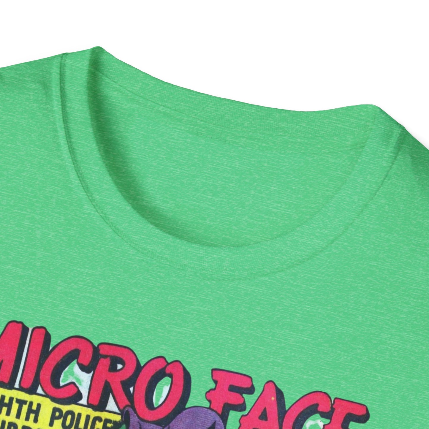 Retro Micro Face Comic Character T-Shirt - Fun Unisex Tee Made With 100% Cotton