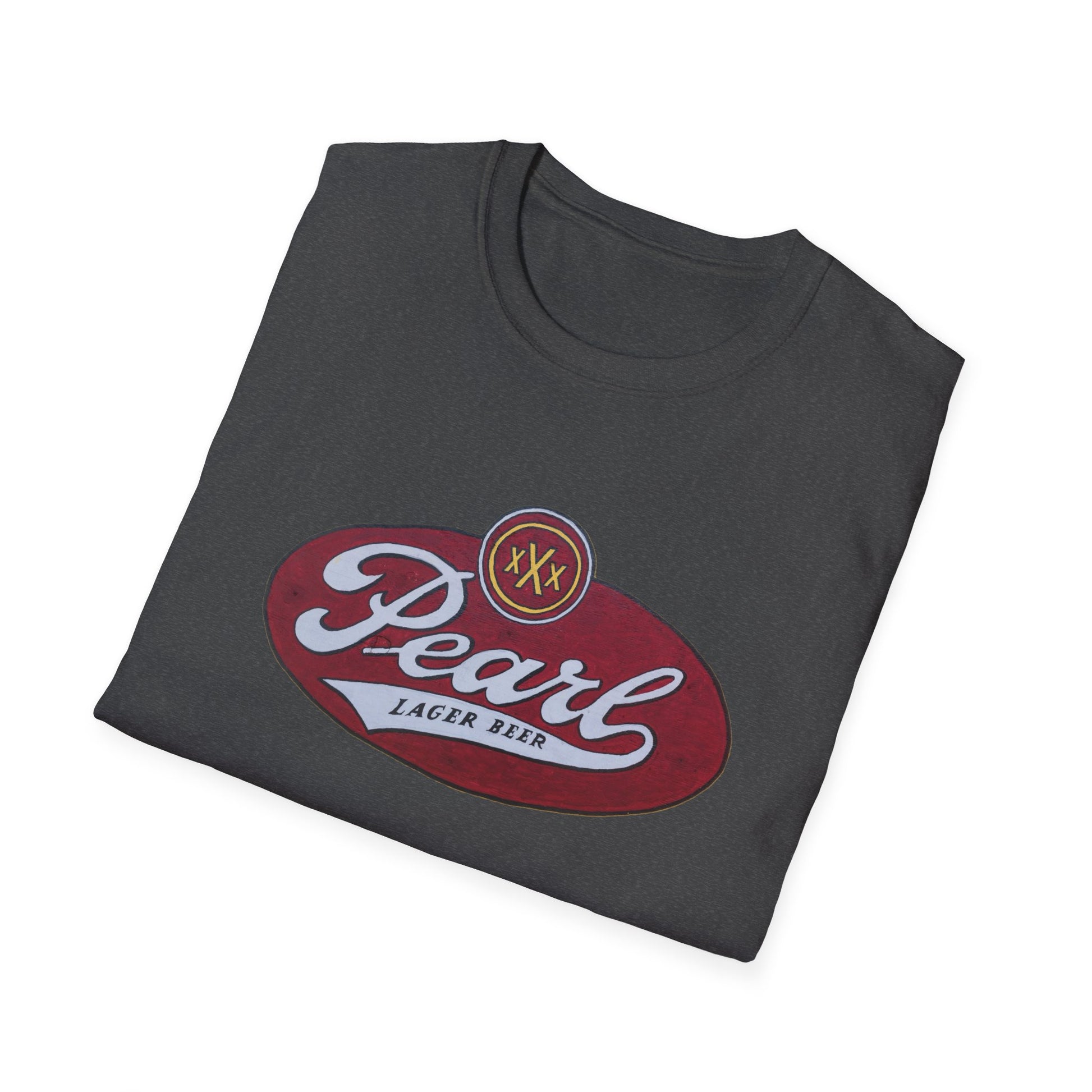 Vintage-Inspired Pearl Lager Unisex Soft Cotton Tee - Old School Male 