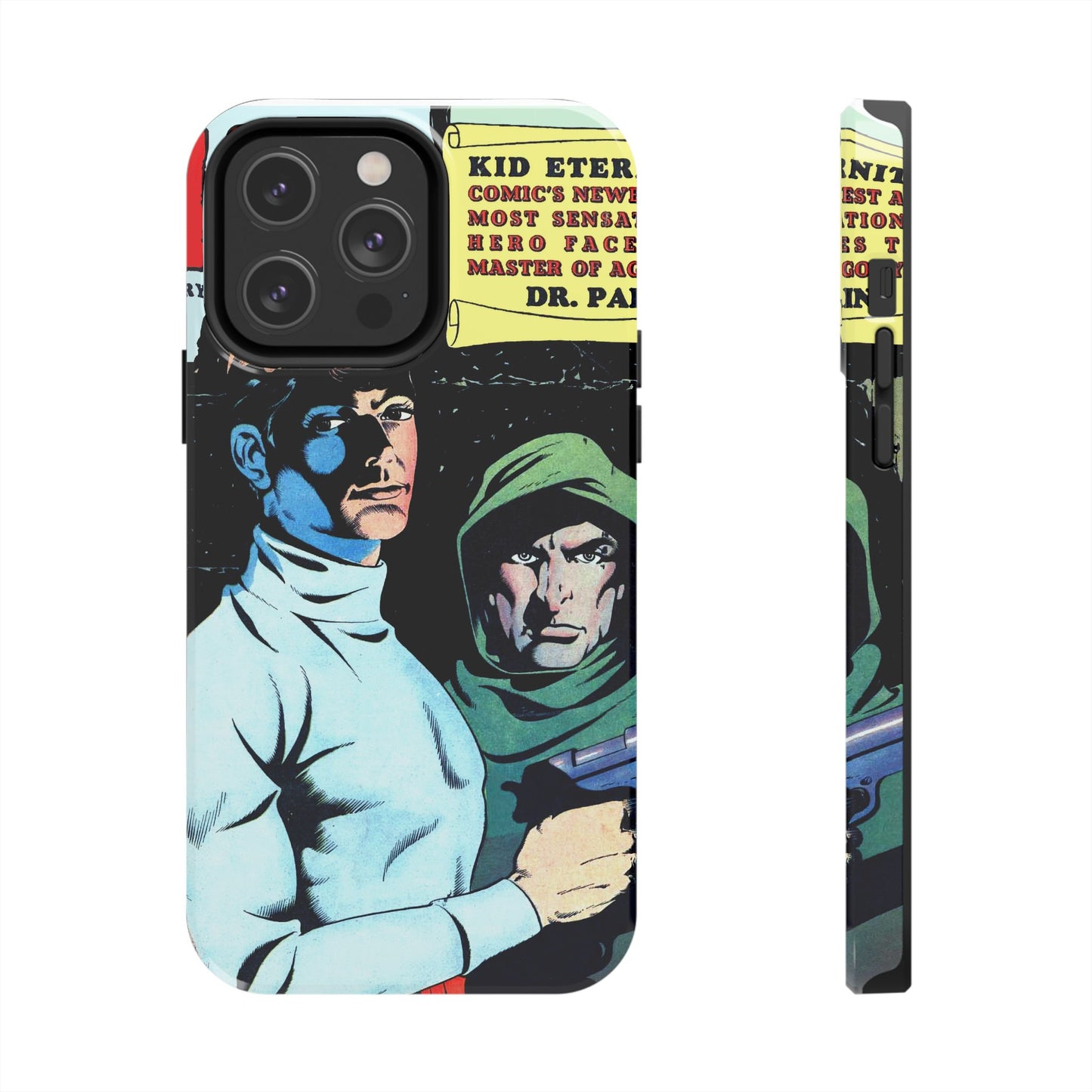 Vintage Comic Book Cover Durable Phone Cases - Old School Male 