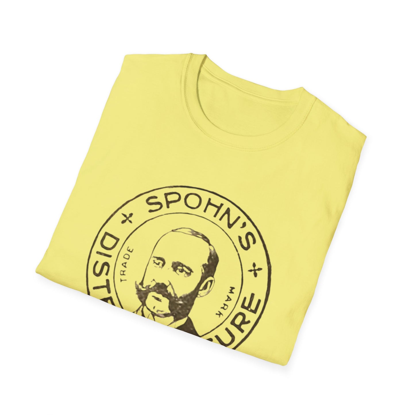 Retro Spohn's Distemper Cure Logo Unisex Soft Cotton Tee