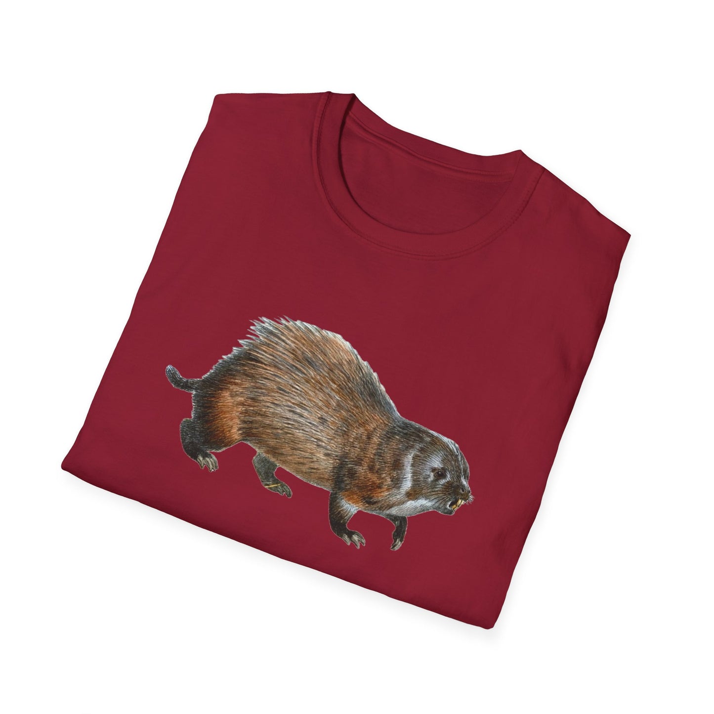 Vintage-inspired Unisex Soft Cotton Beaver Tee