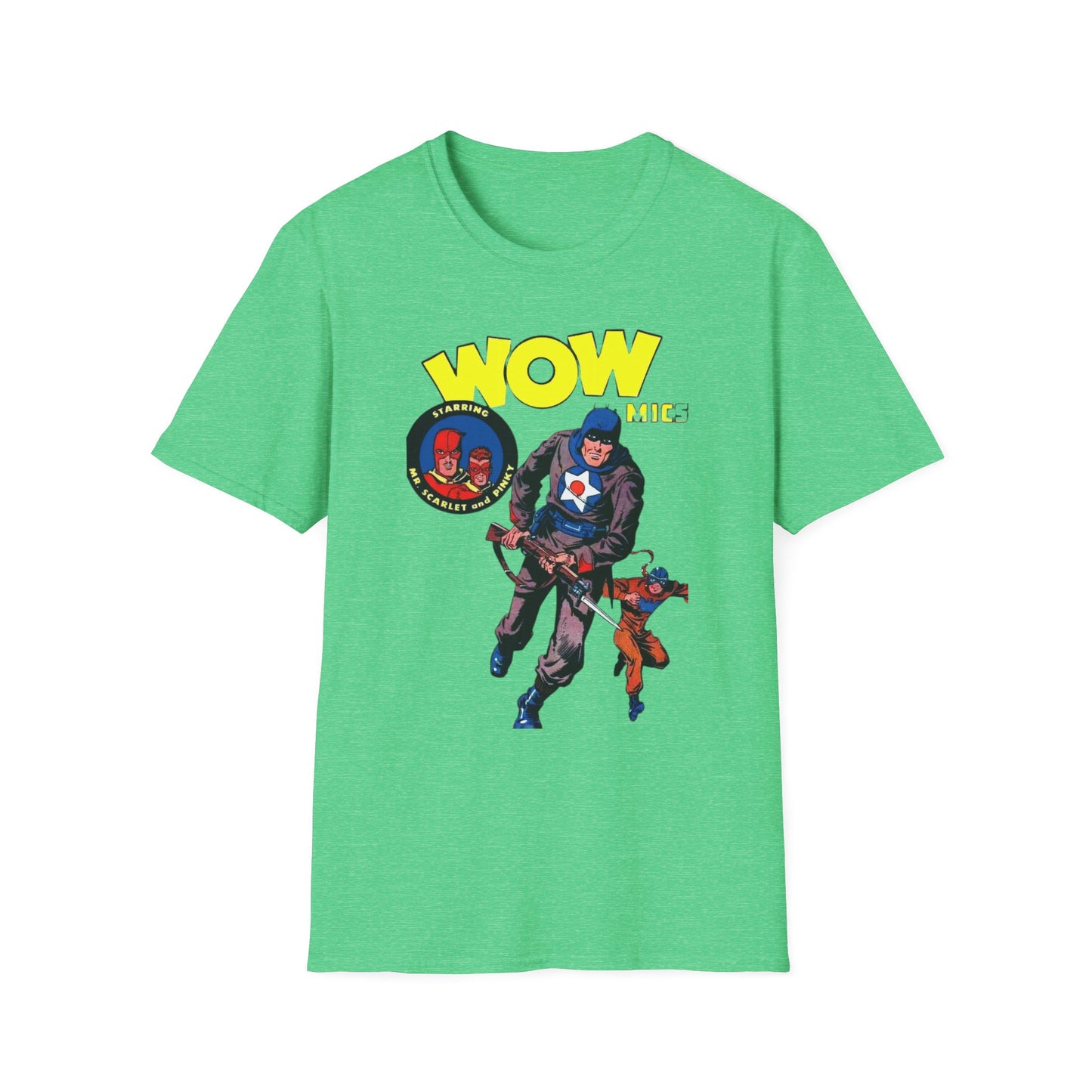 Retro Wow Comics T-Shirt - 100% Cotton, Classic Fit, Perfect for Comic Enthusiasts