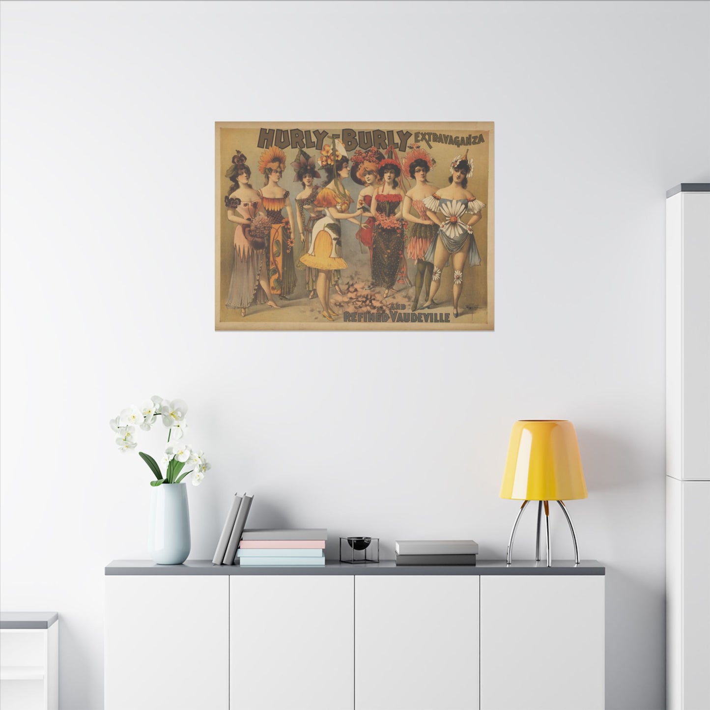 Retro Burlesque Canvas Artwork - Nostalgic Vintage Print