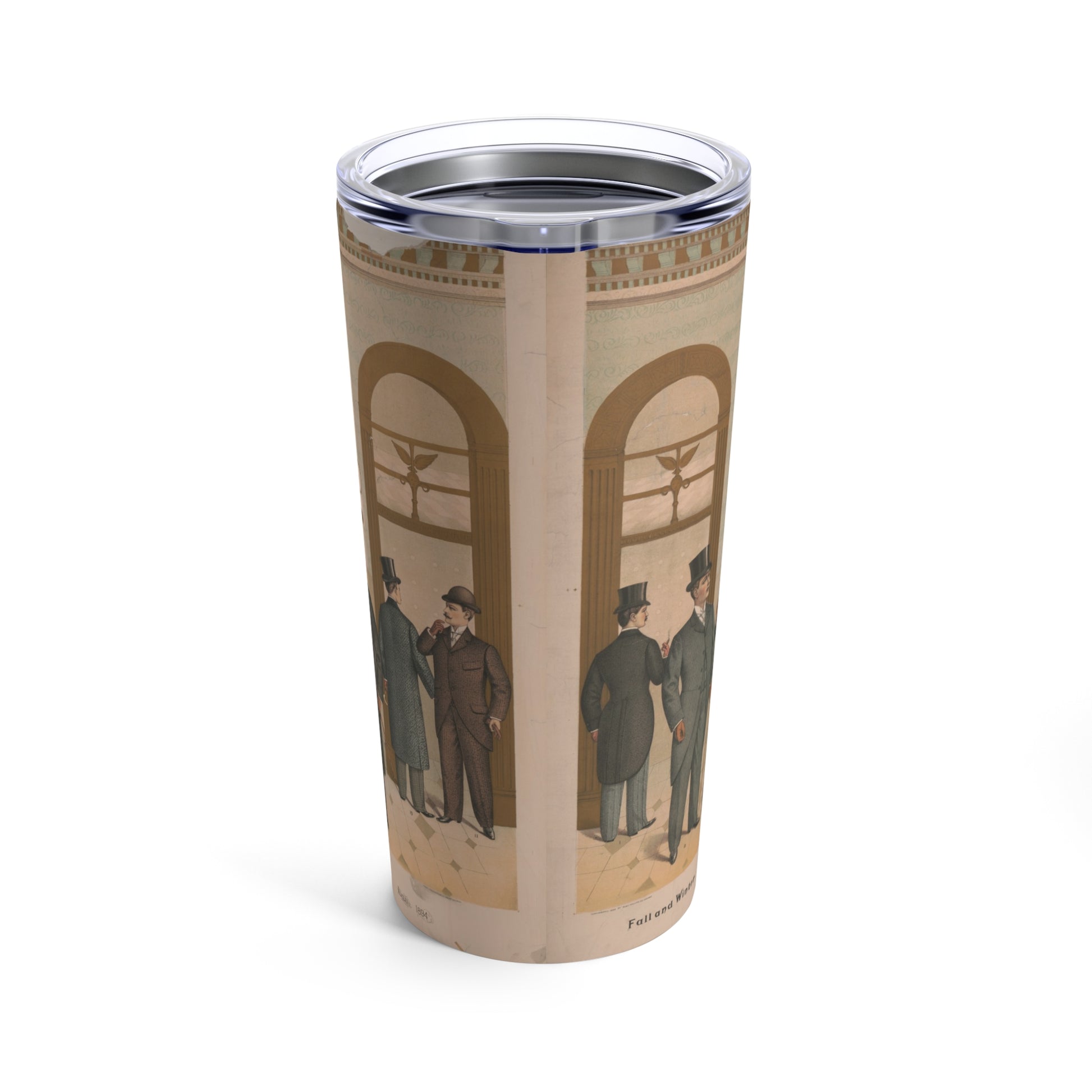 Retro-Inspired 20oz Men's Insulated Stainless Steel Tumbler - Old School Male 