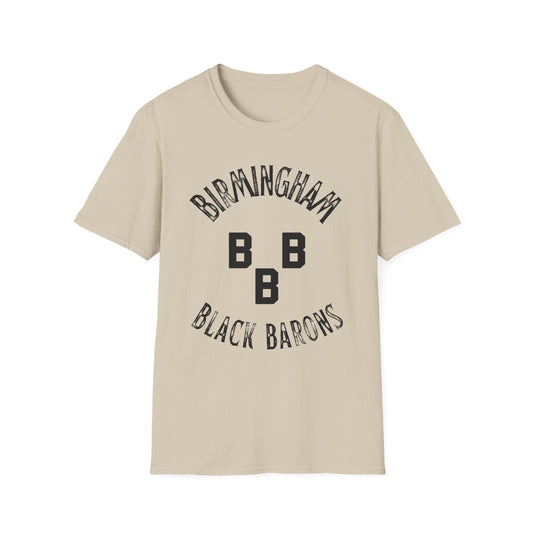 Birmingham Black Barons Negro League Unisex Softstyle T-Shirt - Old School Male 