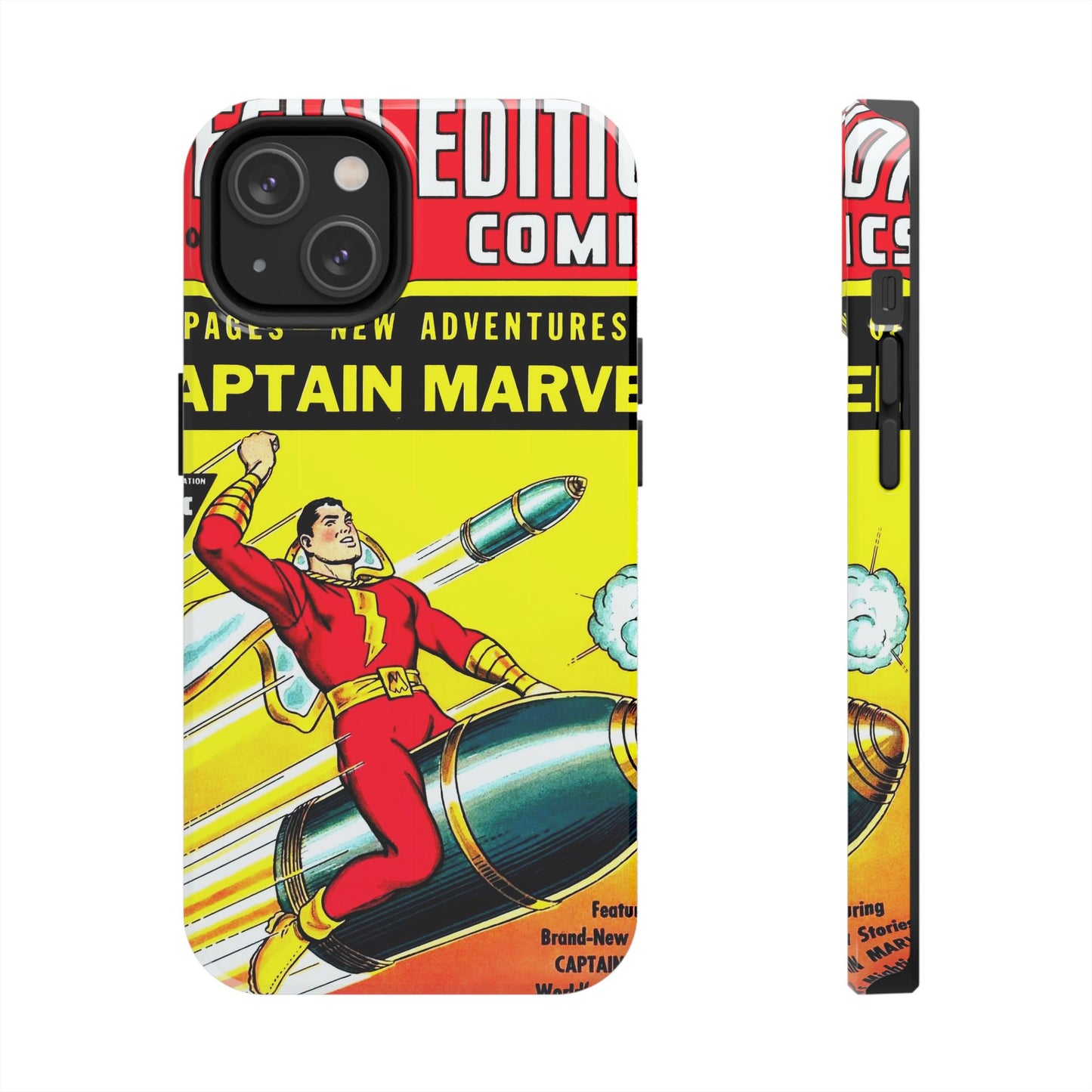 Vintage Captain Marvel Comic Tough Phone Cases - Old School Male 