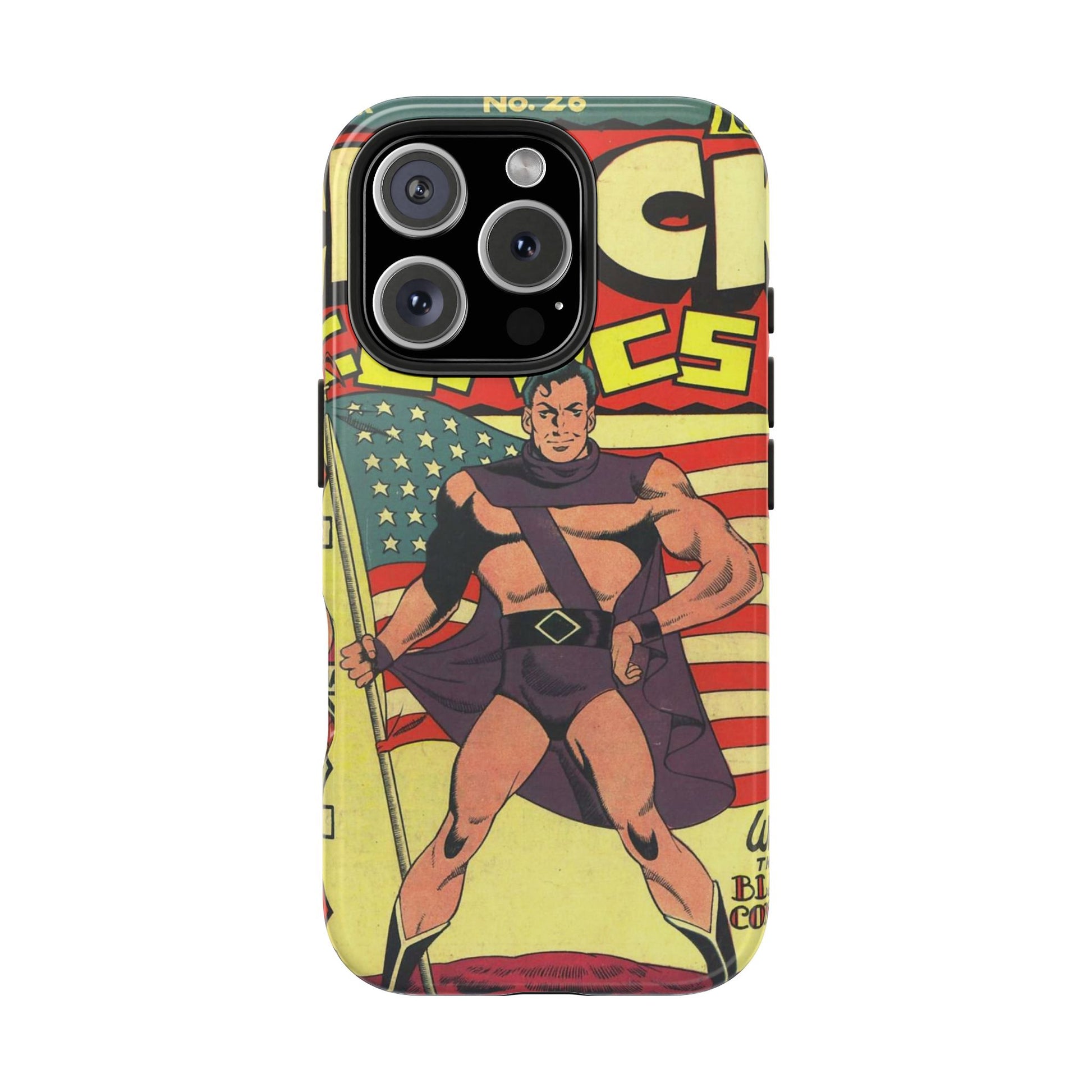 Vintage Comic Book Style Phone Case - Old School Male 