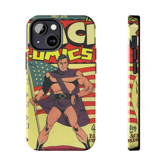 Vintage Comic Book Style Phone Case - Old School Male 