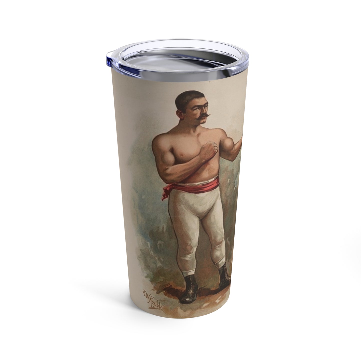 Vintage Fighter Boxer Tumbler 20oz - Old School Male 