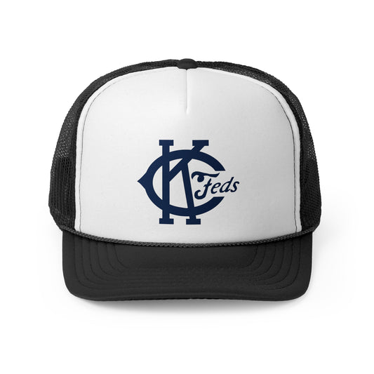 Kansas City Feds of the Federal League Trucker Baseball Hat - Old School Male 