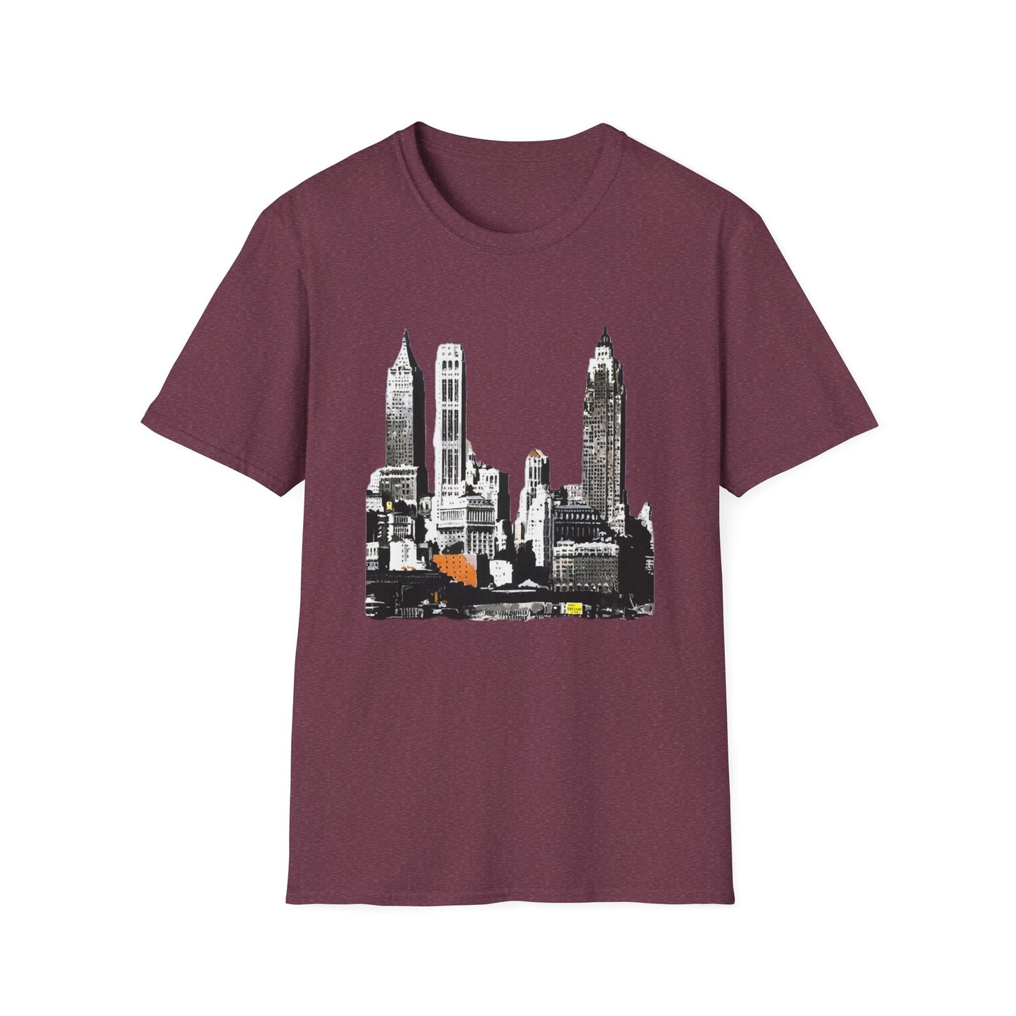 Retro New York City Skyline Softstyle Tee