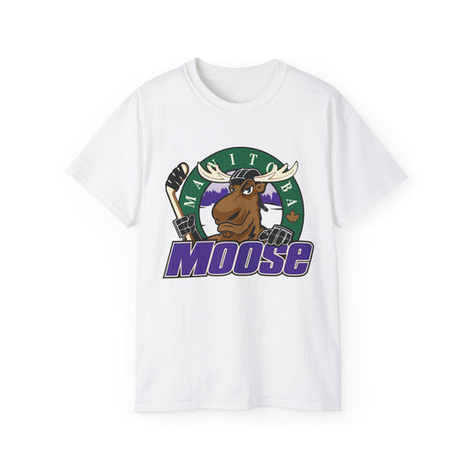 Manitoba Moose Unisex Ultra Cotton Tee - Old School Male 