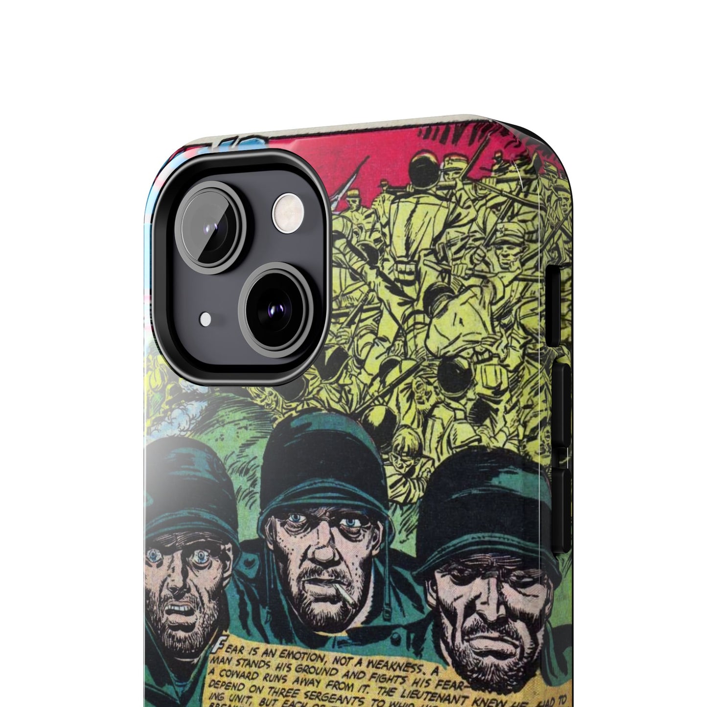 Vintage Military Comic-Inspired Phone Case - Old School Male 