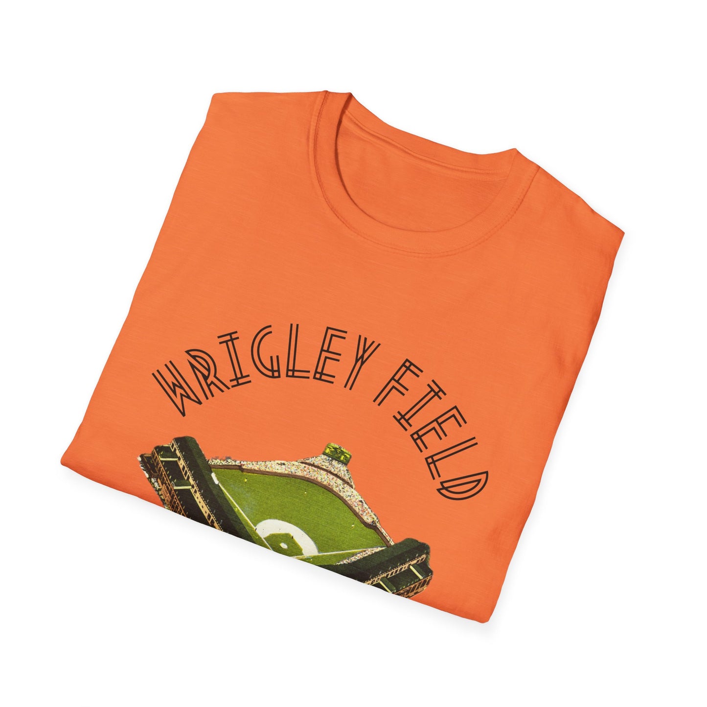 Retro Wrigley Field Unisex Soft Cotton Tee