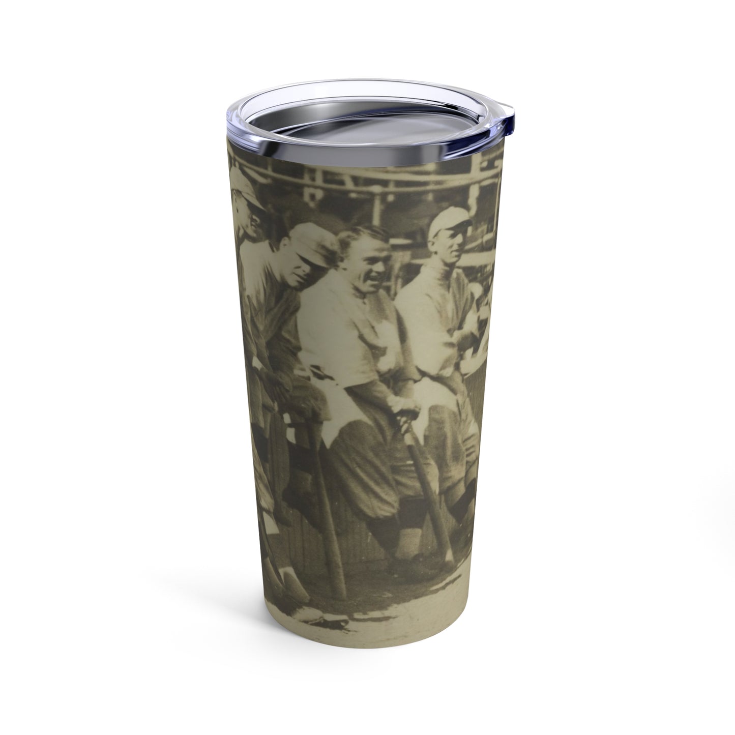 Vintage Baseball Photo 20oz Insulated Tumbler - Old School Male 