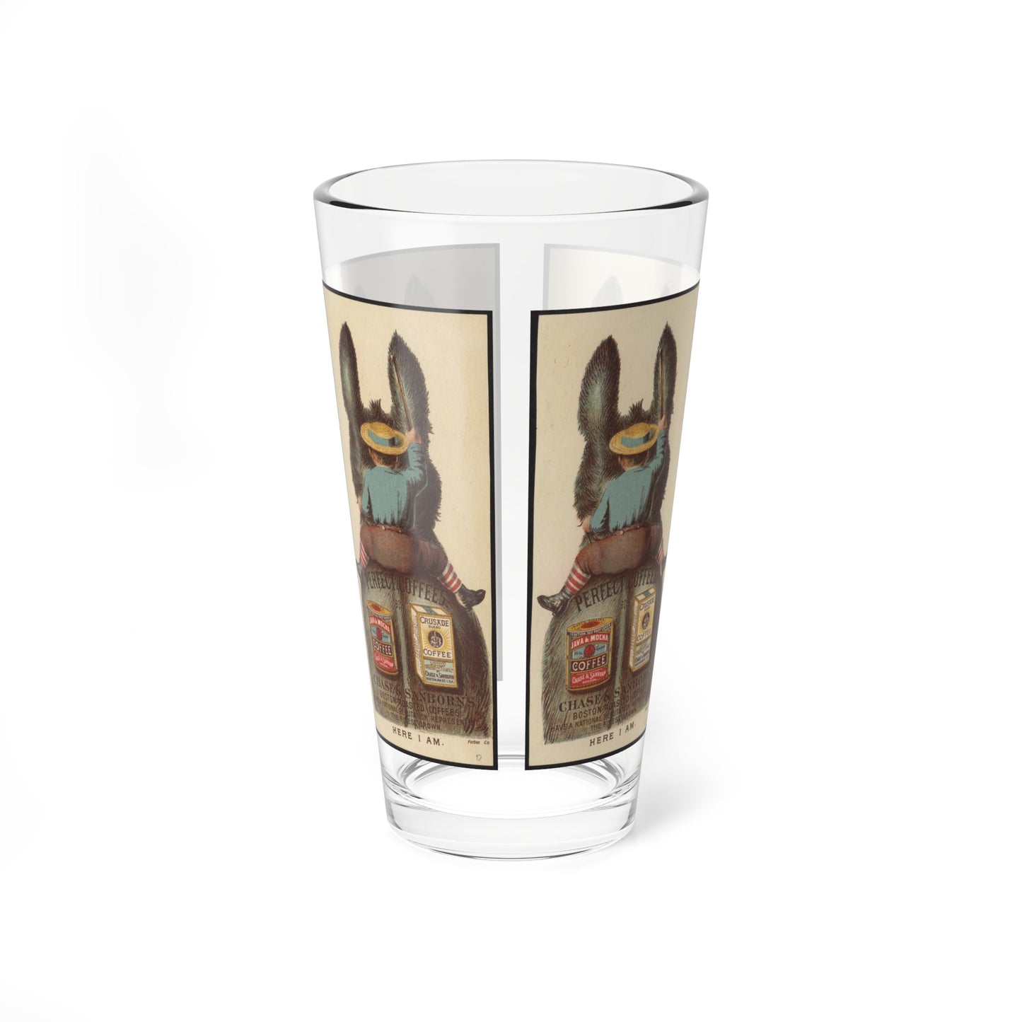 Humorous Donkey-Themed Pint Glass