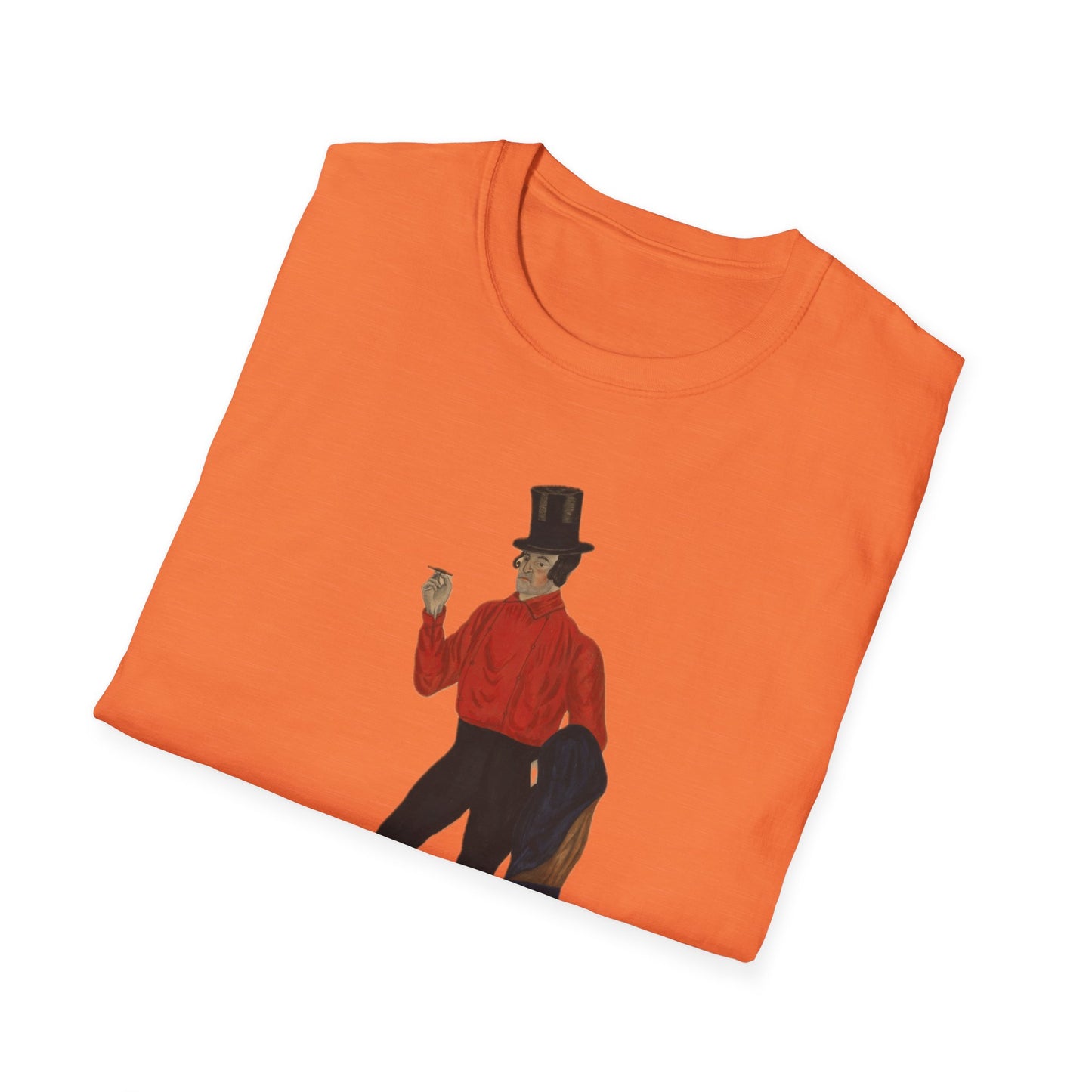 Retro Top Hat Gentleman's Unisex Tee - Old School Male 