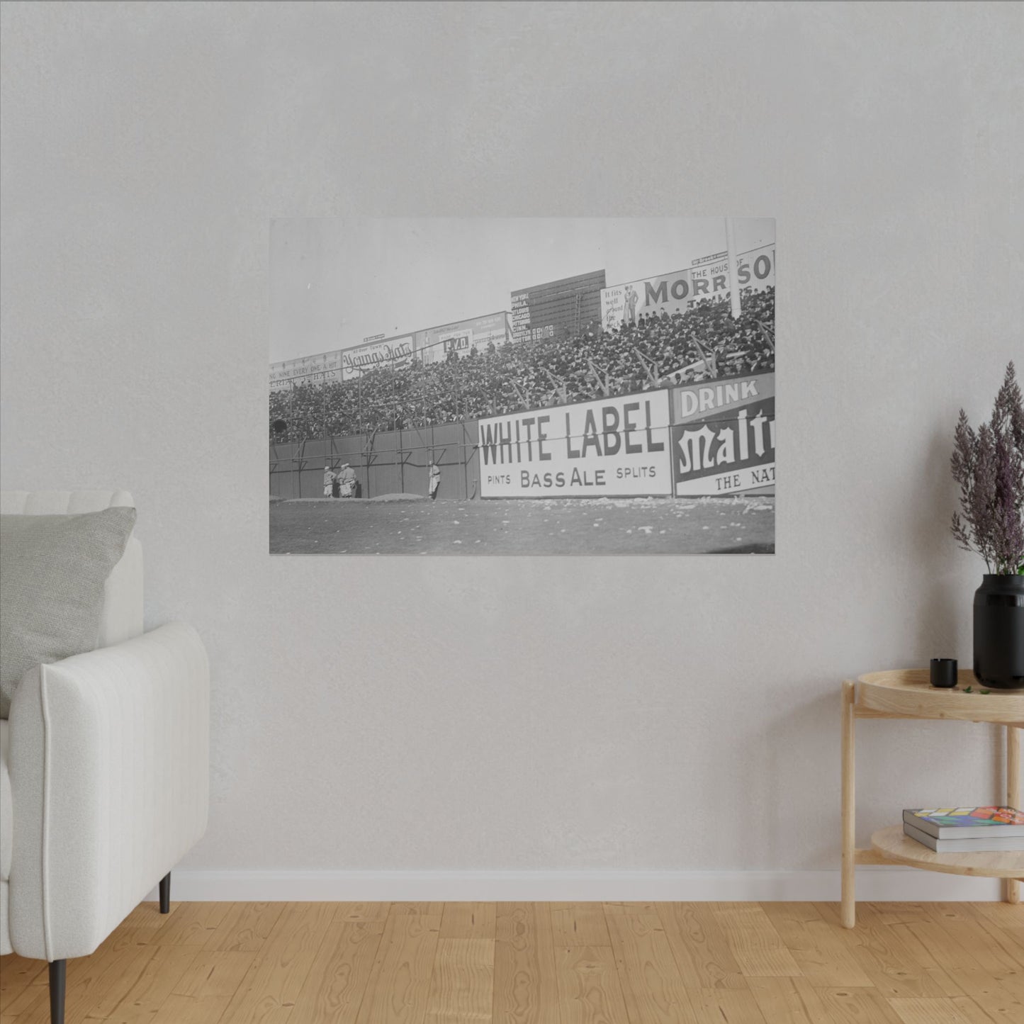 Vintage Bleachers at the Polo Grounds in NYC Canvas Print