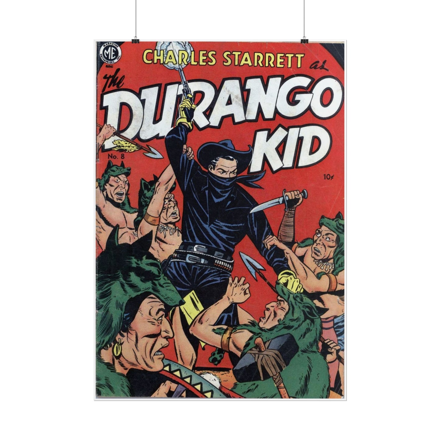 1950s Durango Kid Comic Book Cover Poster Print