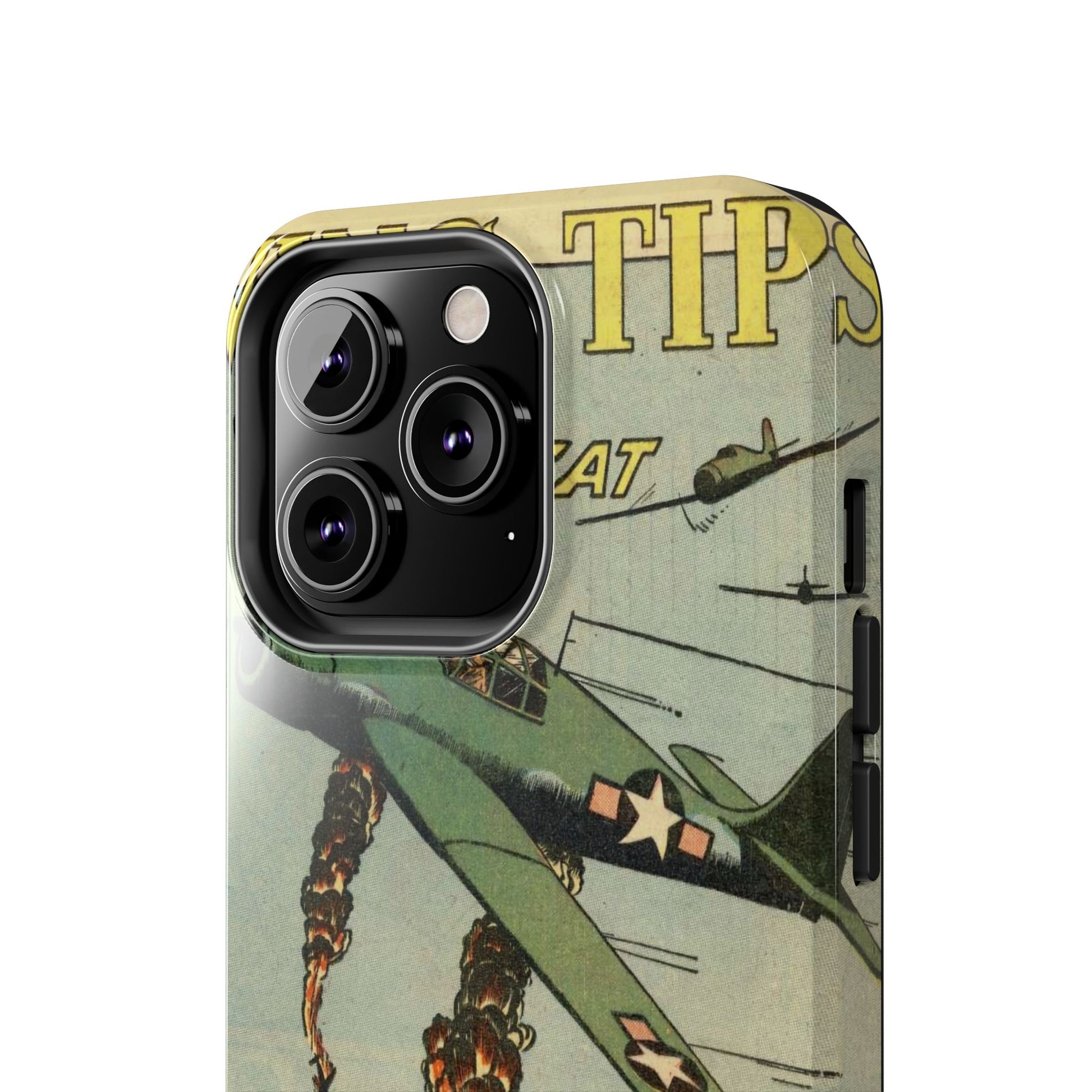 Retro Wings Comic Page Tough Phone Cases - Old School Male 