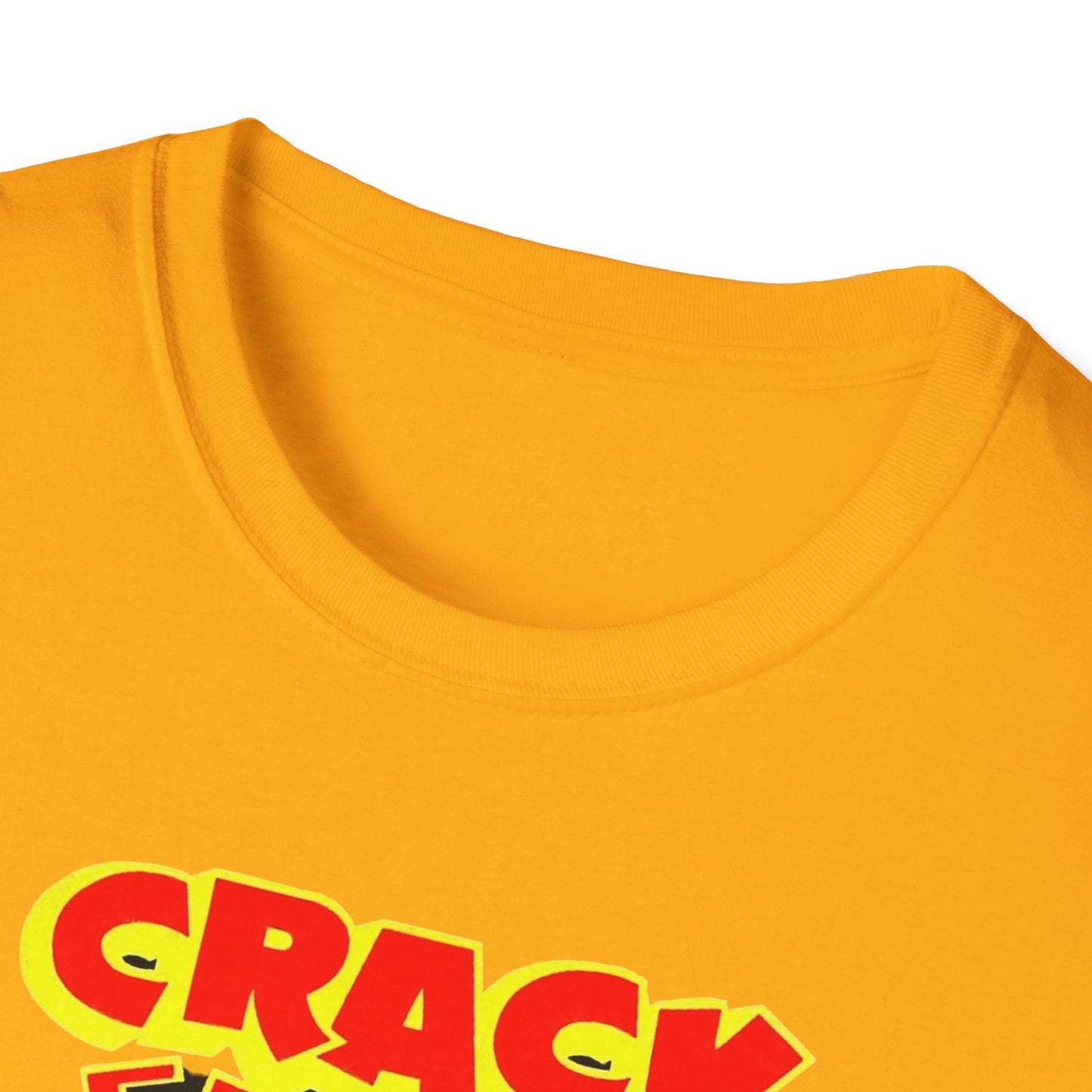 Vintage Comic T-Shirt - Retro Crack Design in Soft 100% Cotton for Comic Fans