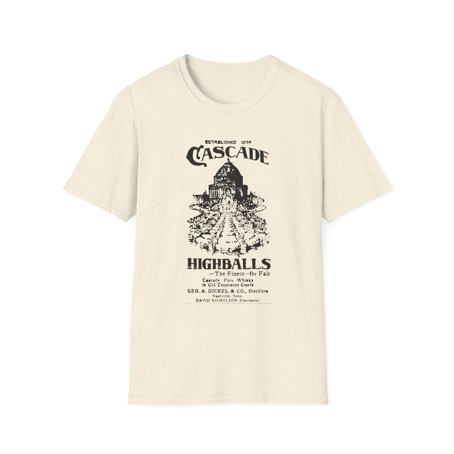 Vintage Cascade Highballs T-Shirt - 100% Cotton, Classic Fit, Versatile Style for Any Occasion