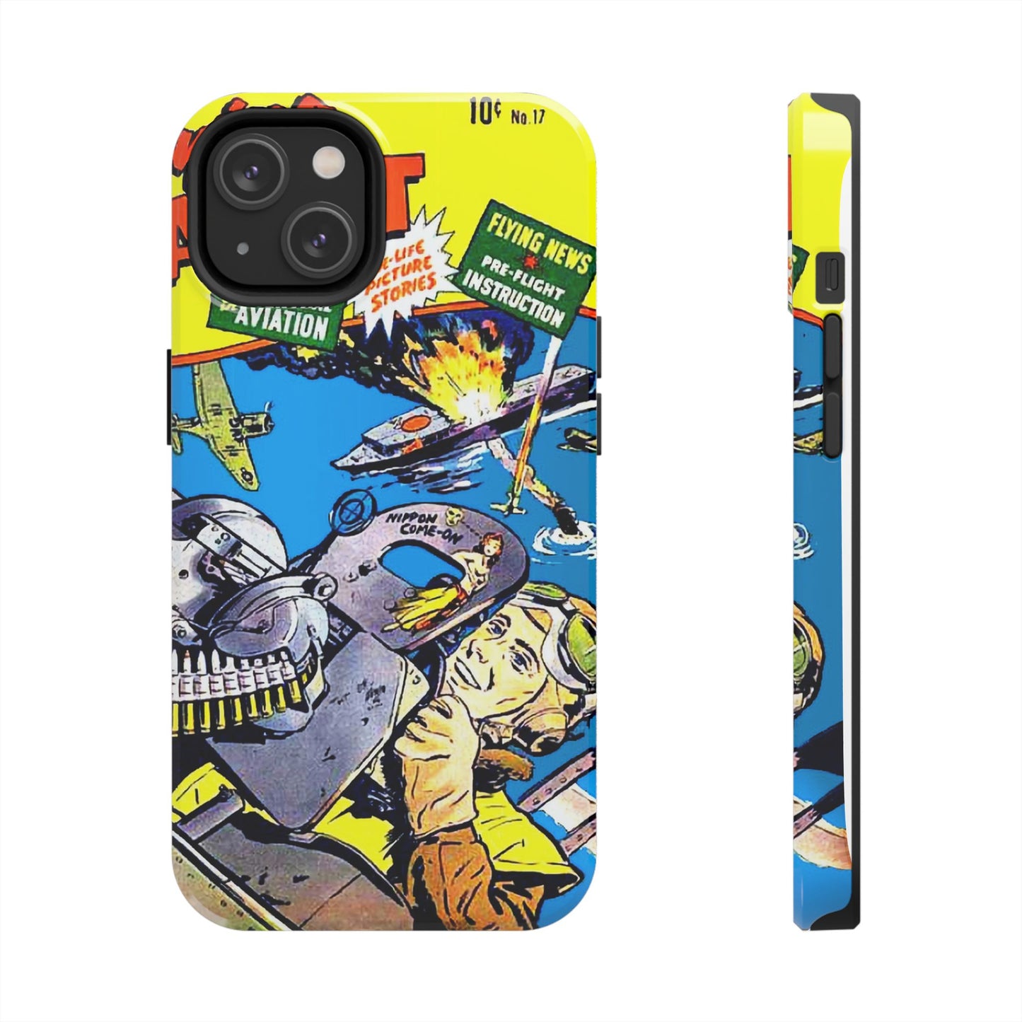 Vintage Comic Art Tough Phone Cases - Old School Male 