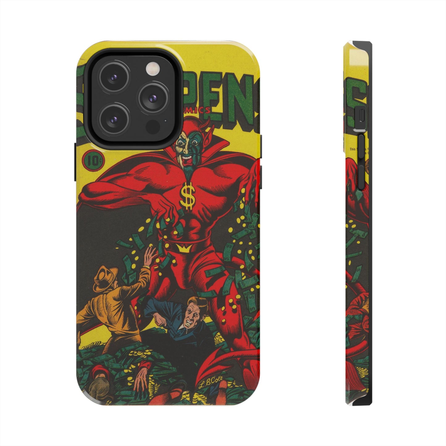 Retro Suspense Comics Phone Case for Tough Protection - Old School Male 