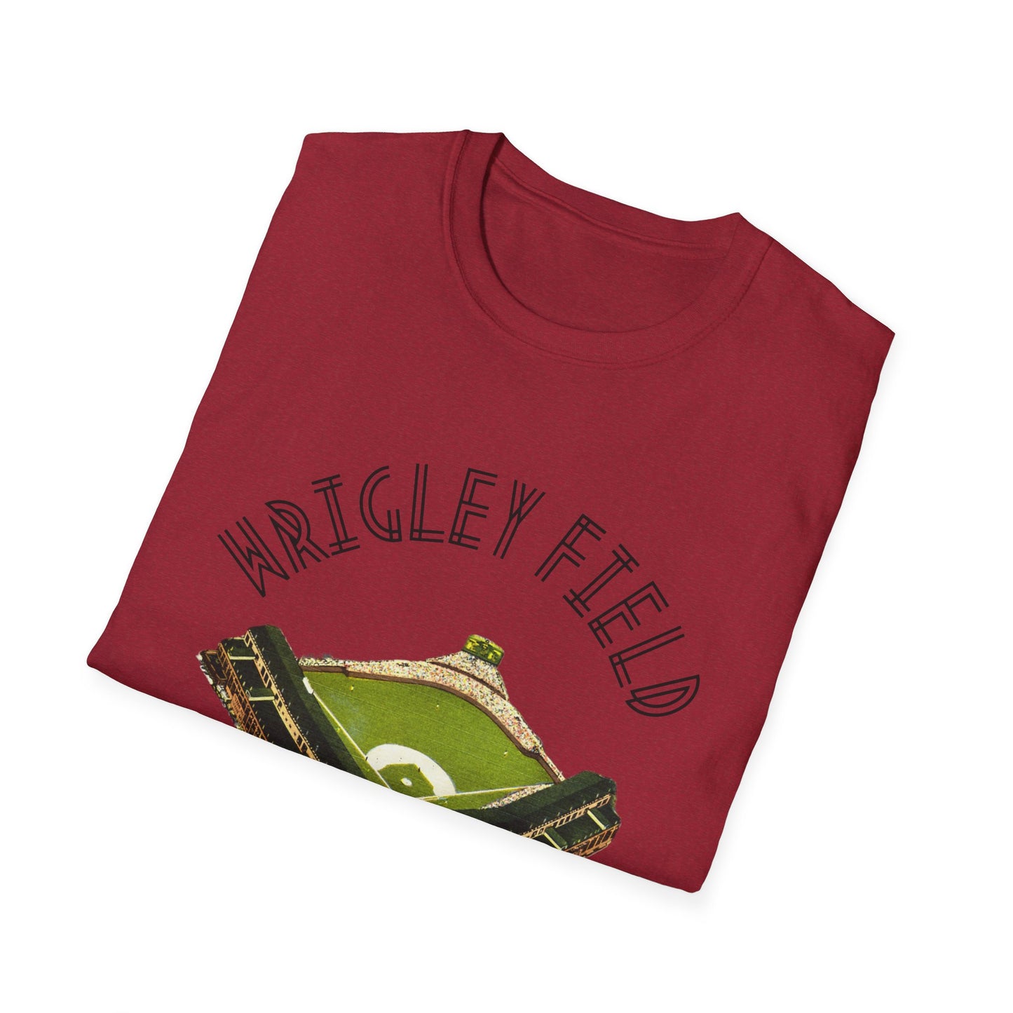 Retro Wrigley Field Unisex Soft Cotton Tee