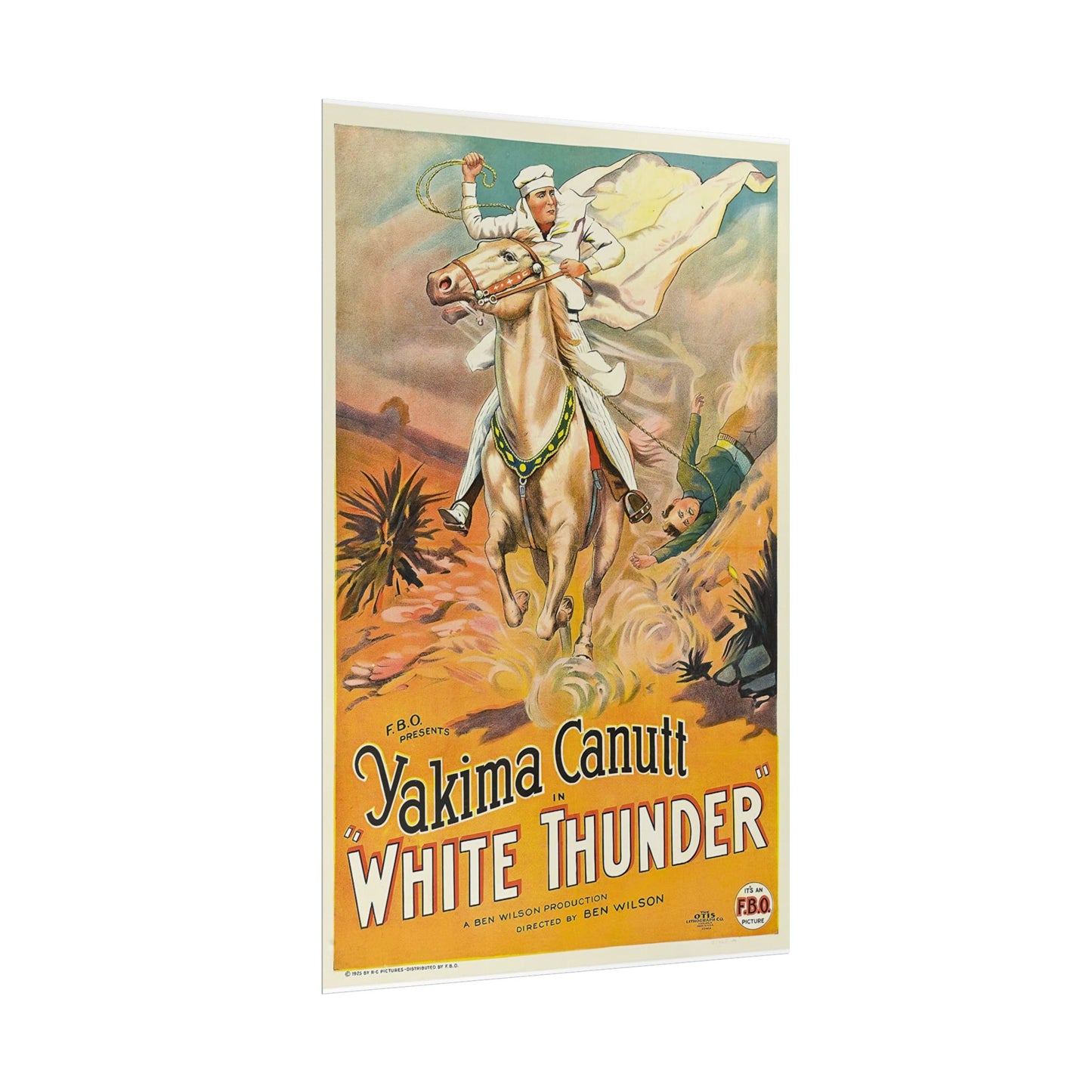 Poster Print - Classic Film White Thunder Starring Yakima Canutt Movie Poster