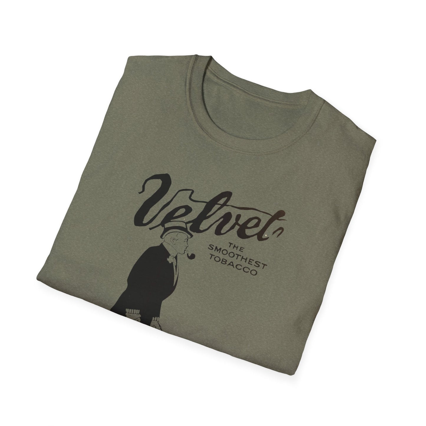 Vintage Velvet Tobacco Ad Unisex T-Shirt - Retro Style, 100% Soft Cotton, Classic Fit