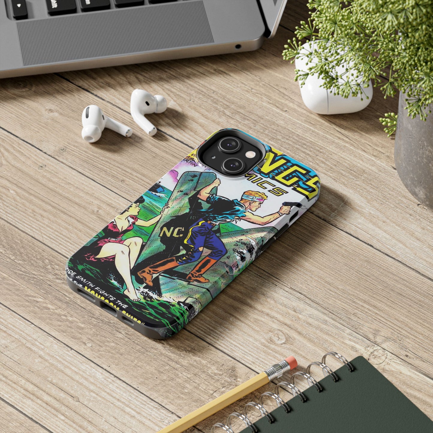 Retro Wings Comics Cover Tough Phone Cases