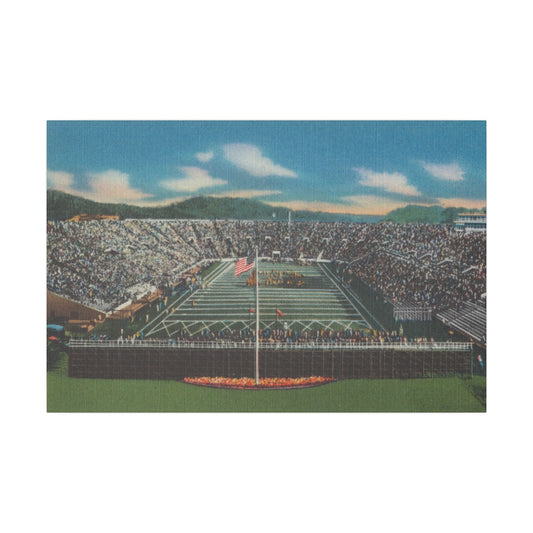 Tennessee Volunteers Vintage Stadium Canvas Print - Customizable Matte Artwork (Multi-Size Options)