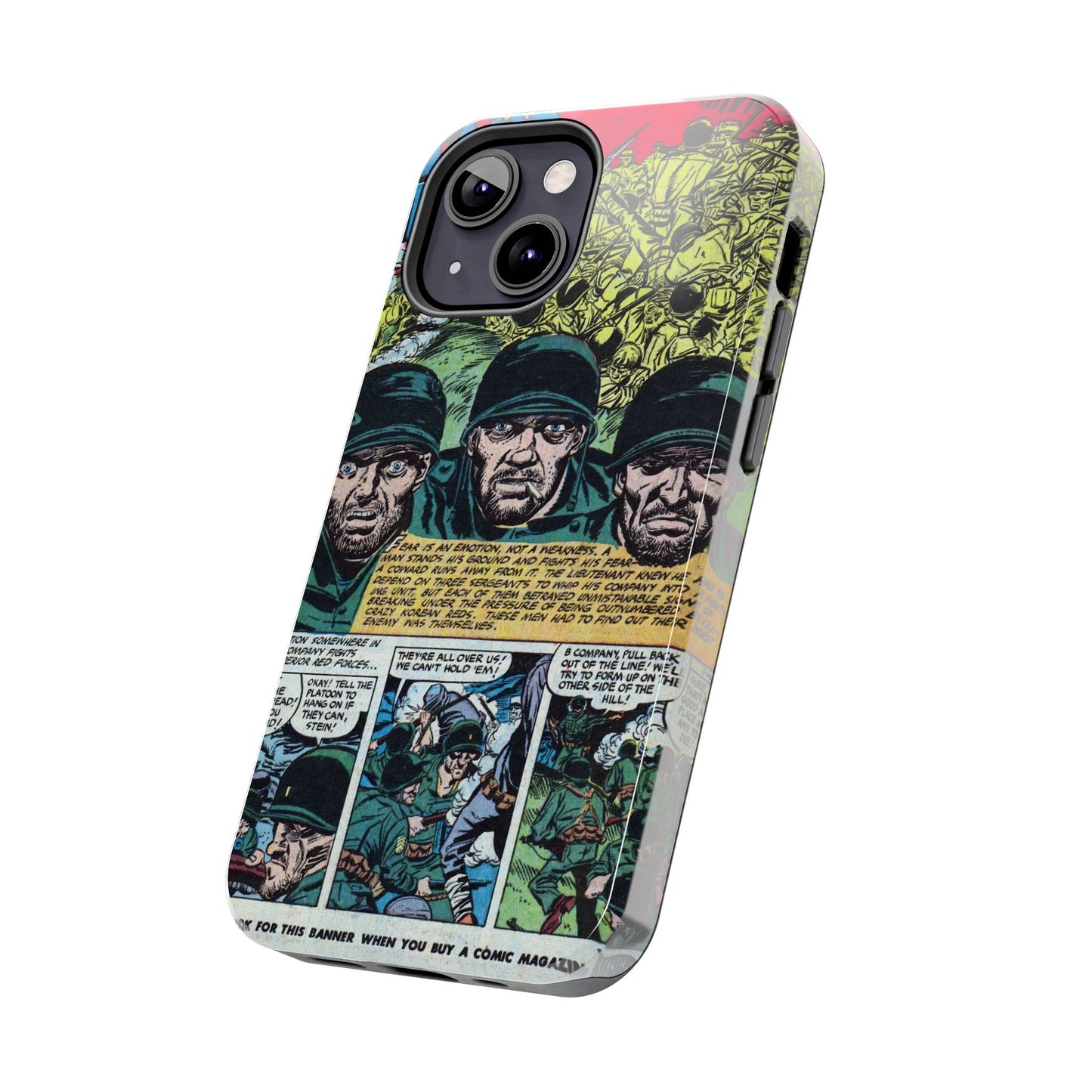 Vintage Military Comic-Inspired Phone Case - Old School Male 