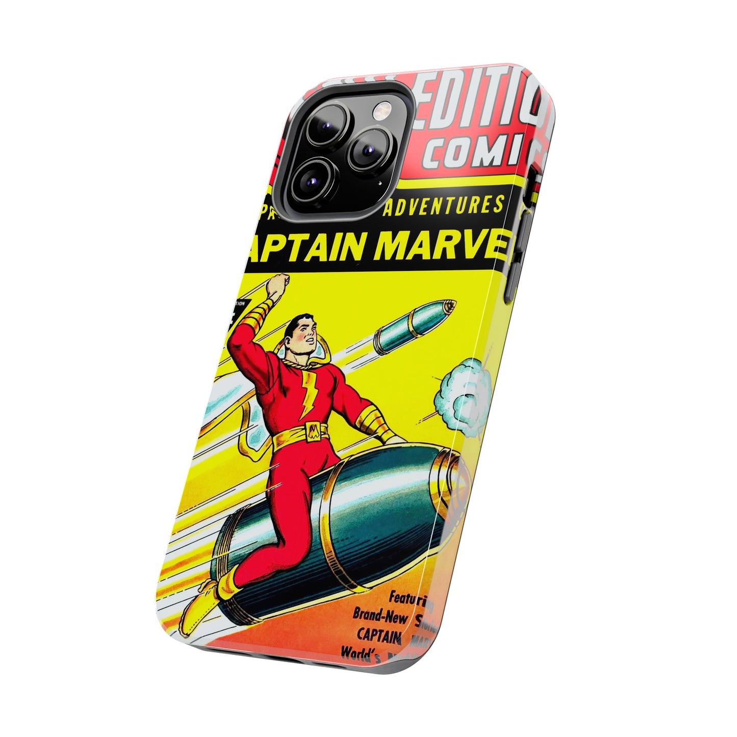 Vintage Captain Marvel Comic Tough Phone Cases - Old School Male 